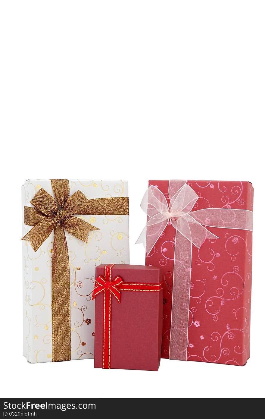 Isolated Of Holiday Gift Box