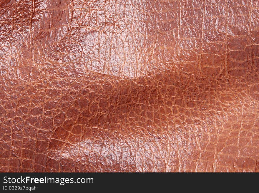 Brown leather texture, empty to insert text or design