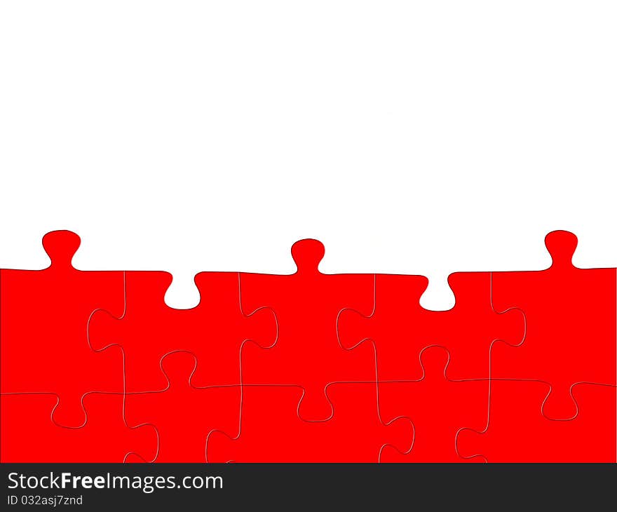 Jigsaw puzzle pieces isolated against a white background. Jigsaw puzzle pieces isolated against a white background