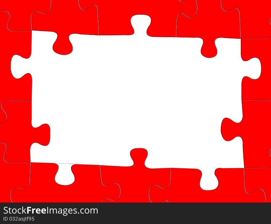 Jigsaw puzzle pieces isolated against a white background. Jigsaw puzzle pieces isolated against a white background