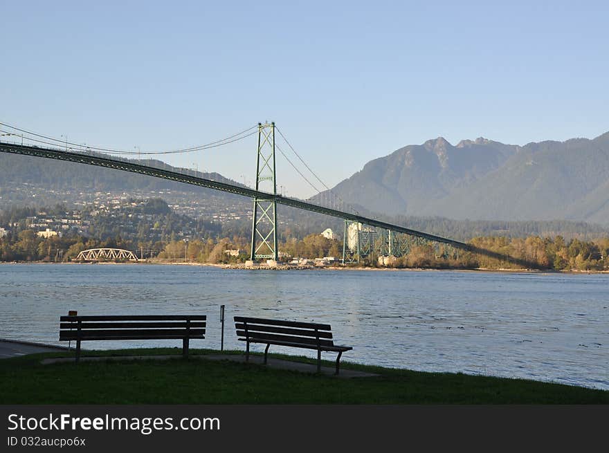 Lions Gate In Stanley Park