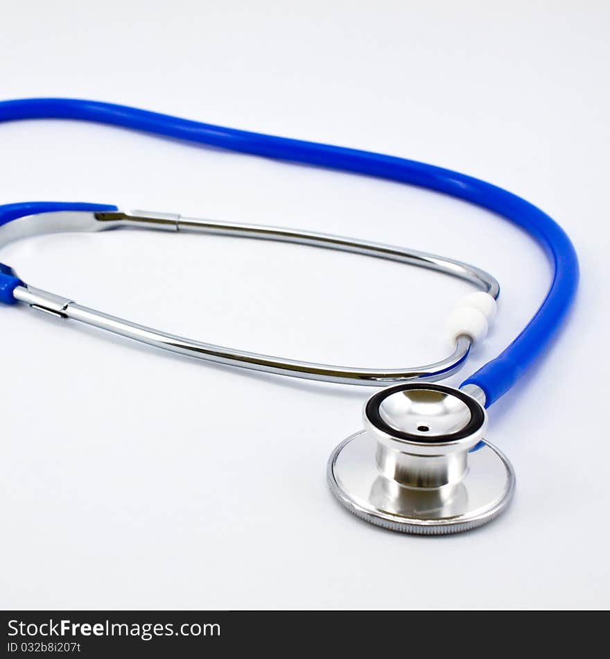 Doctor's stethoscope isolated on a white background