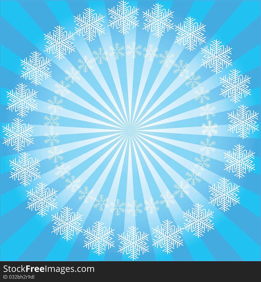 Snowflakes On The Background Radiation