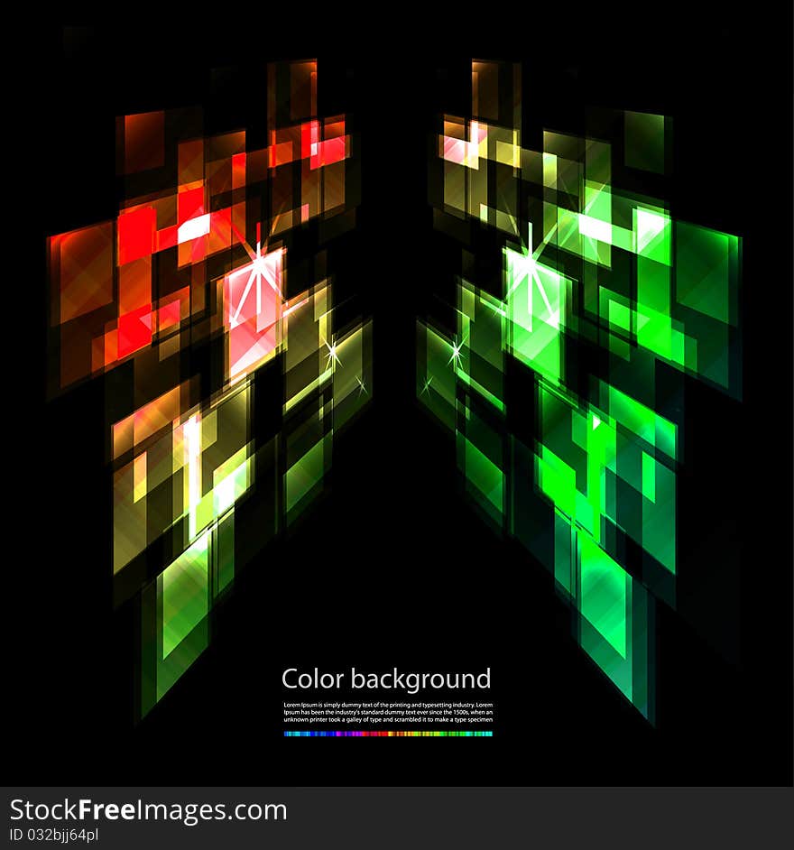 Beautiful abstract colorful background illustration for design