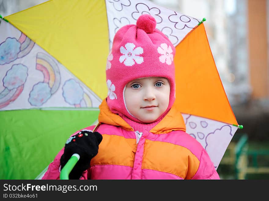 Small Girl In Pink Hat