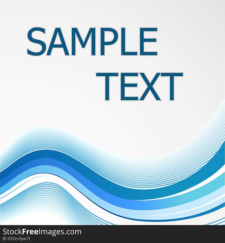 Blend abstraction with Sample Text