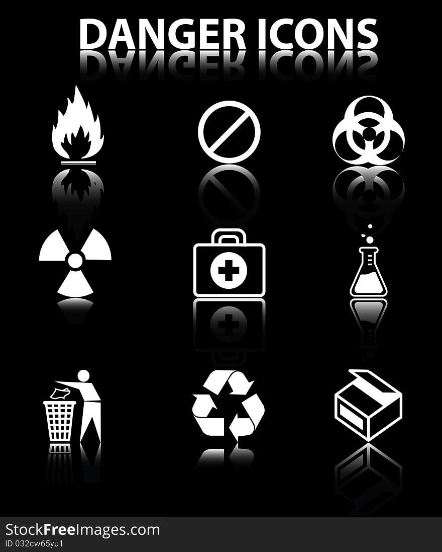 Danger icons