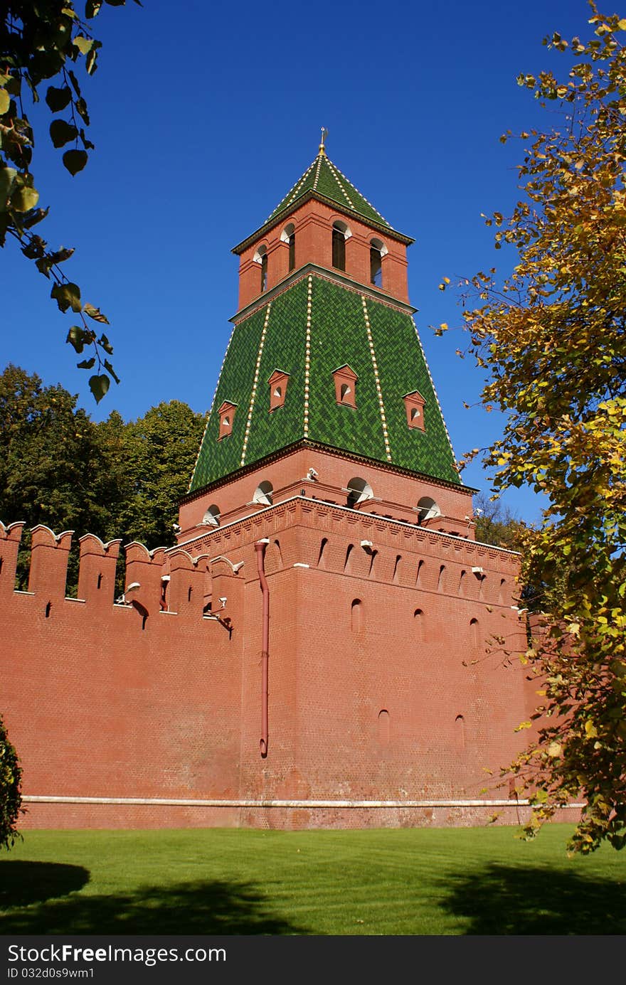 History tower red moscow kremlin