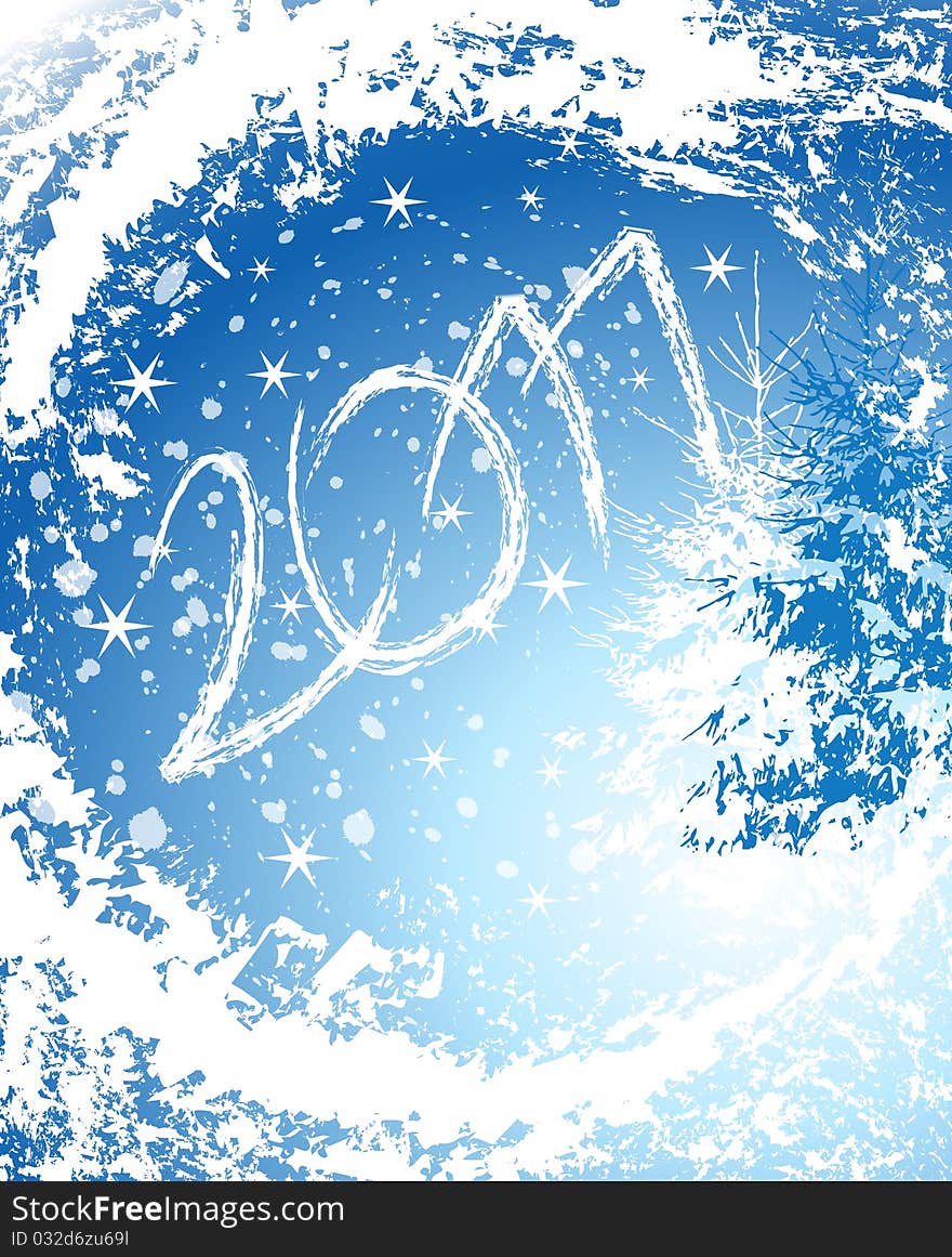 2011 Happy New Year greeting card