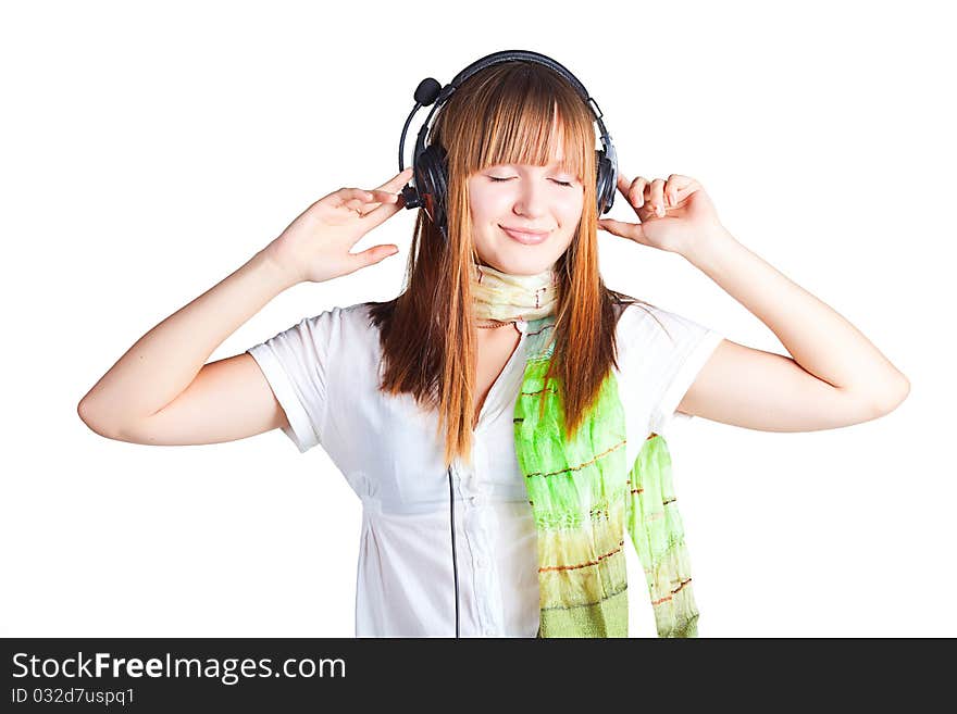 Pretty girl Listening to Music