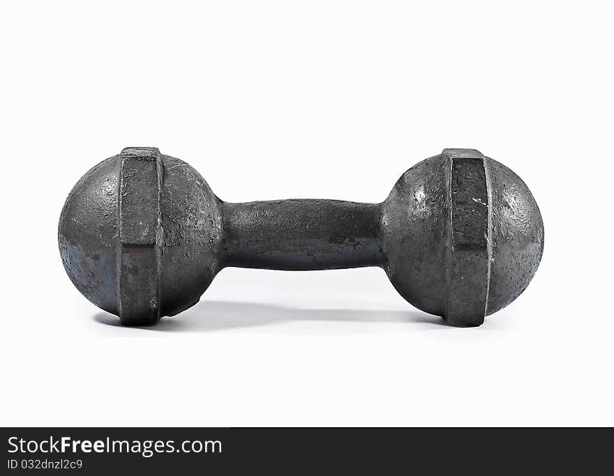 Dumb bell on white background