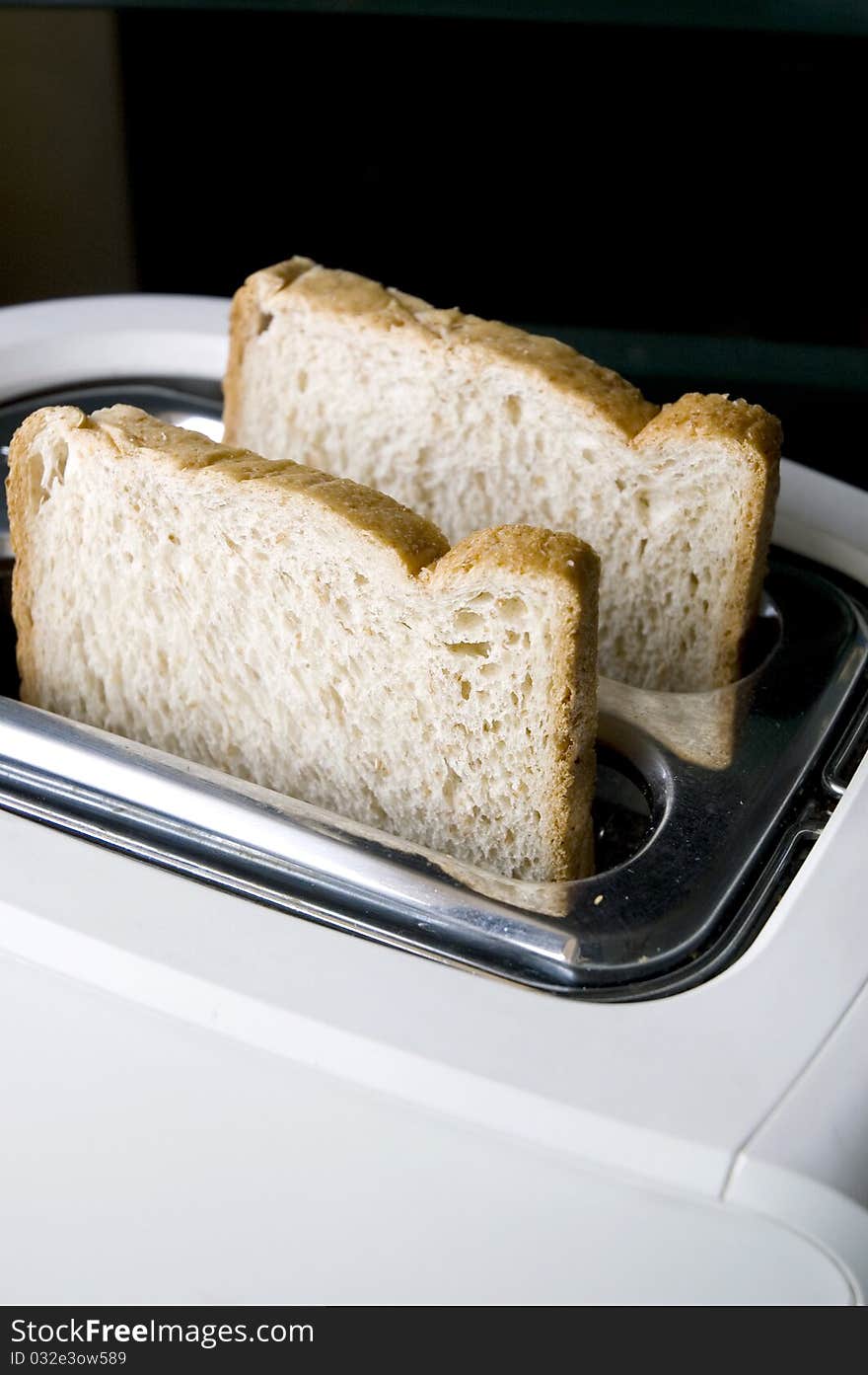 Wheat Bread On Toaster