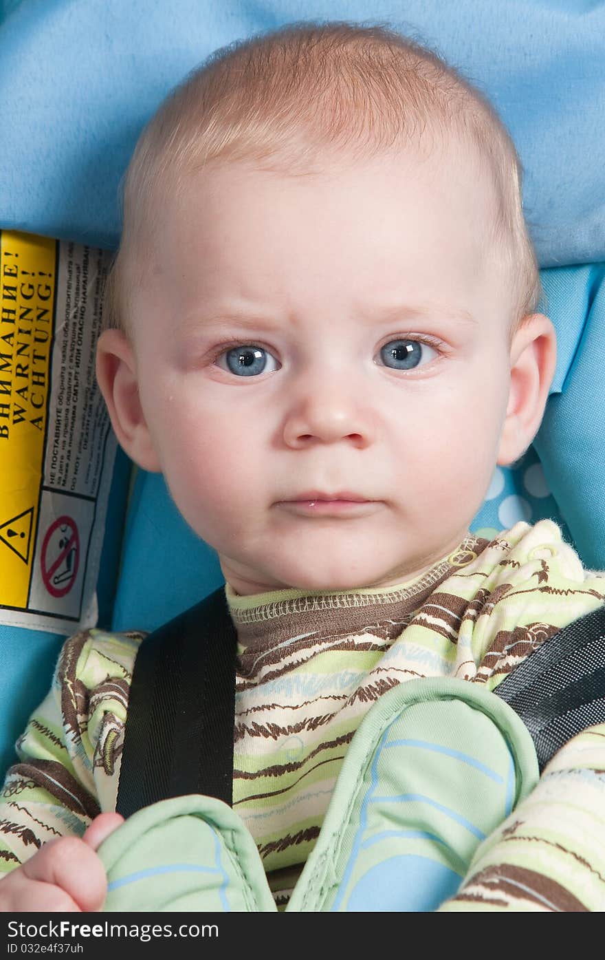 The boy and a seat belt.