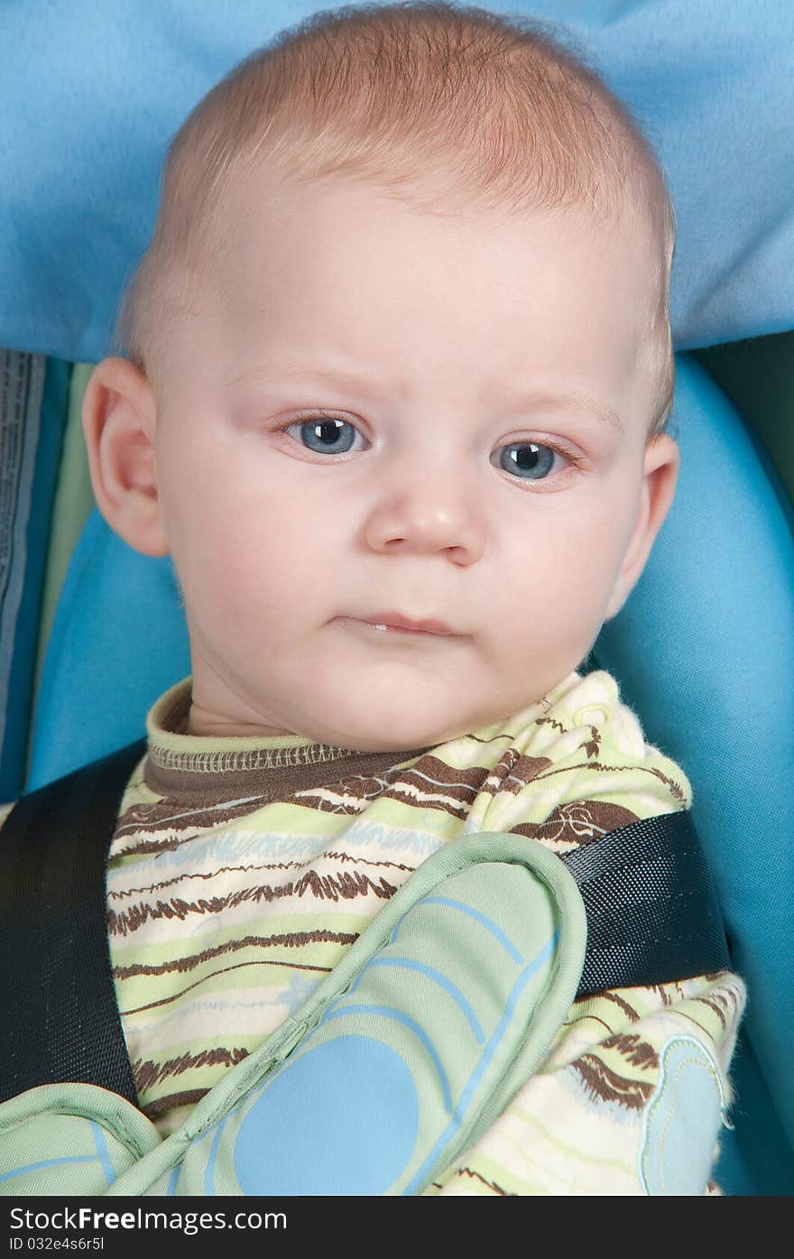 The boy and a seat belt.