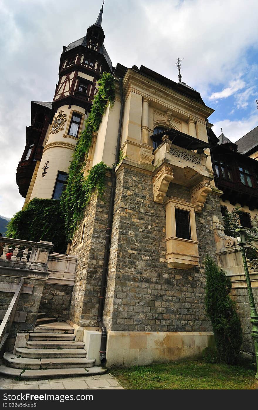 The beauty of Peles Castle from Sinaia - Romania