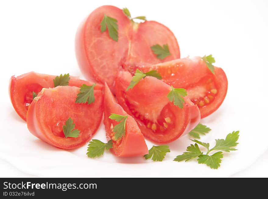 Tomato and parsley