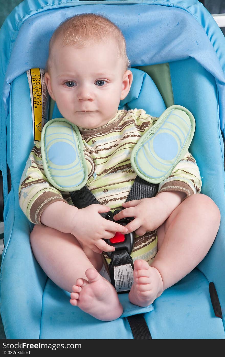 The boy and a seat belt.