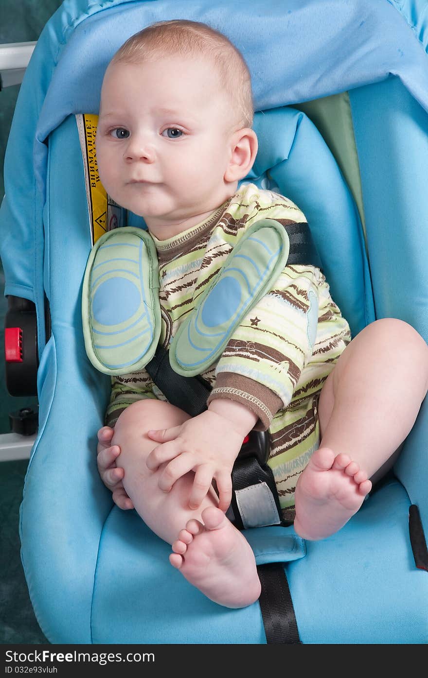 The boy and a seat belt.