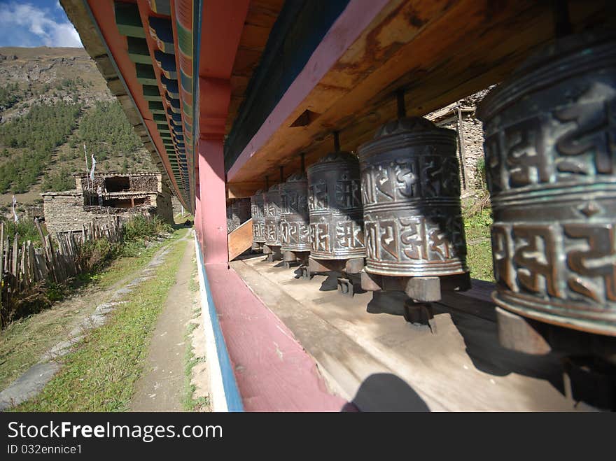 Nepali Prayer wheels