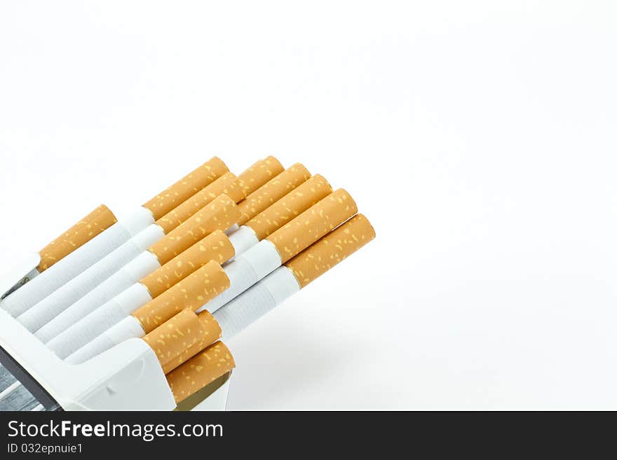 Cigarette isolated on white background