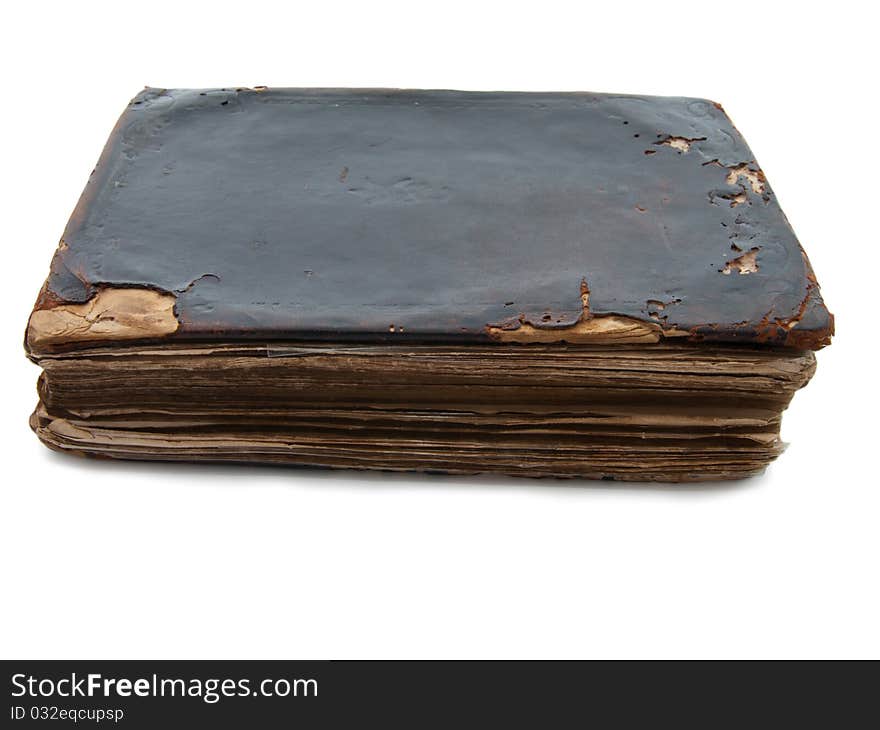 Old book, isolated on the white background