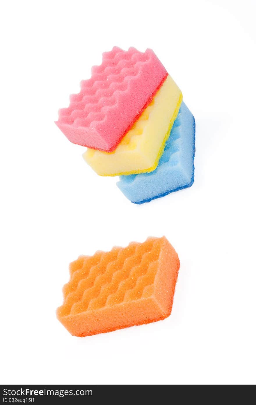 One And A Few Varicoloured Bath Sponges