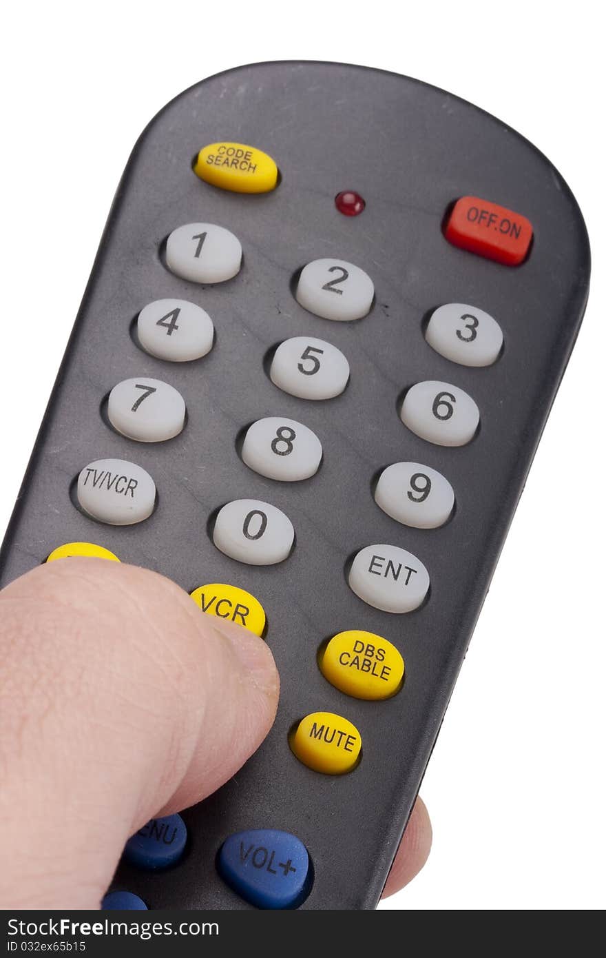 Control button electronic universal remote for the TV.