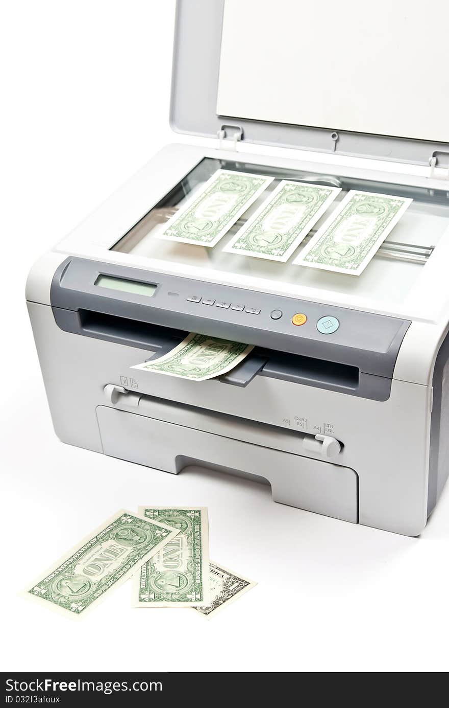 Printer And Money