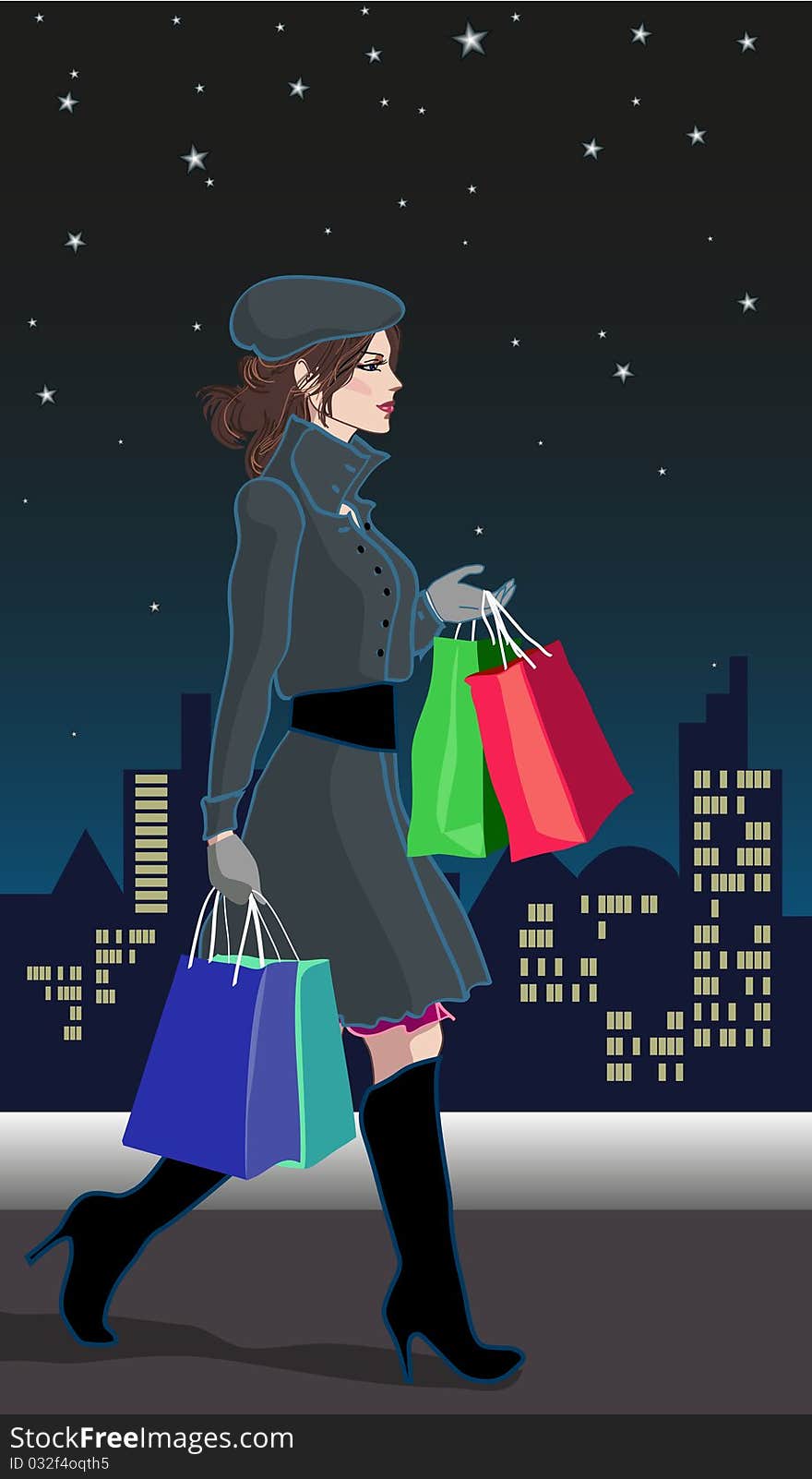 Shopping_girl_night