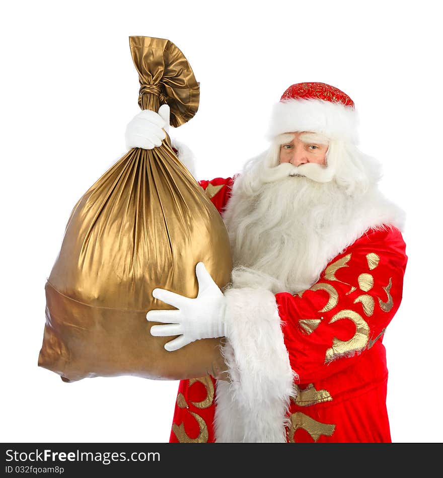 Christmas Santa. Isolated over white background