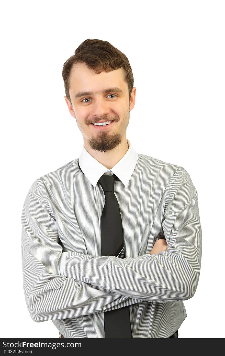 Portrait of young smiling businessman