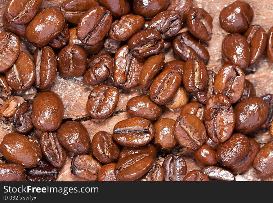 Coffee beans background