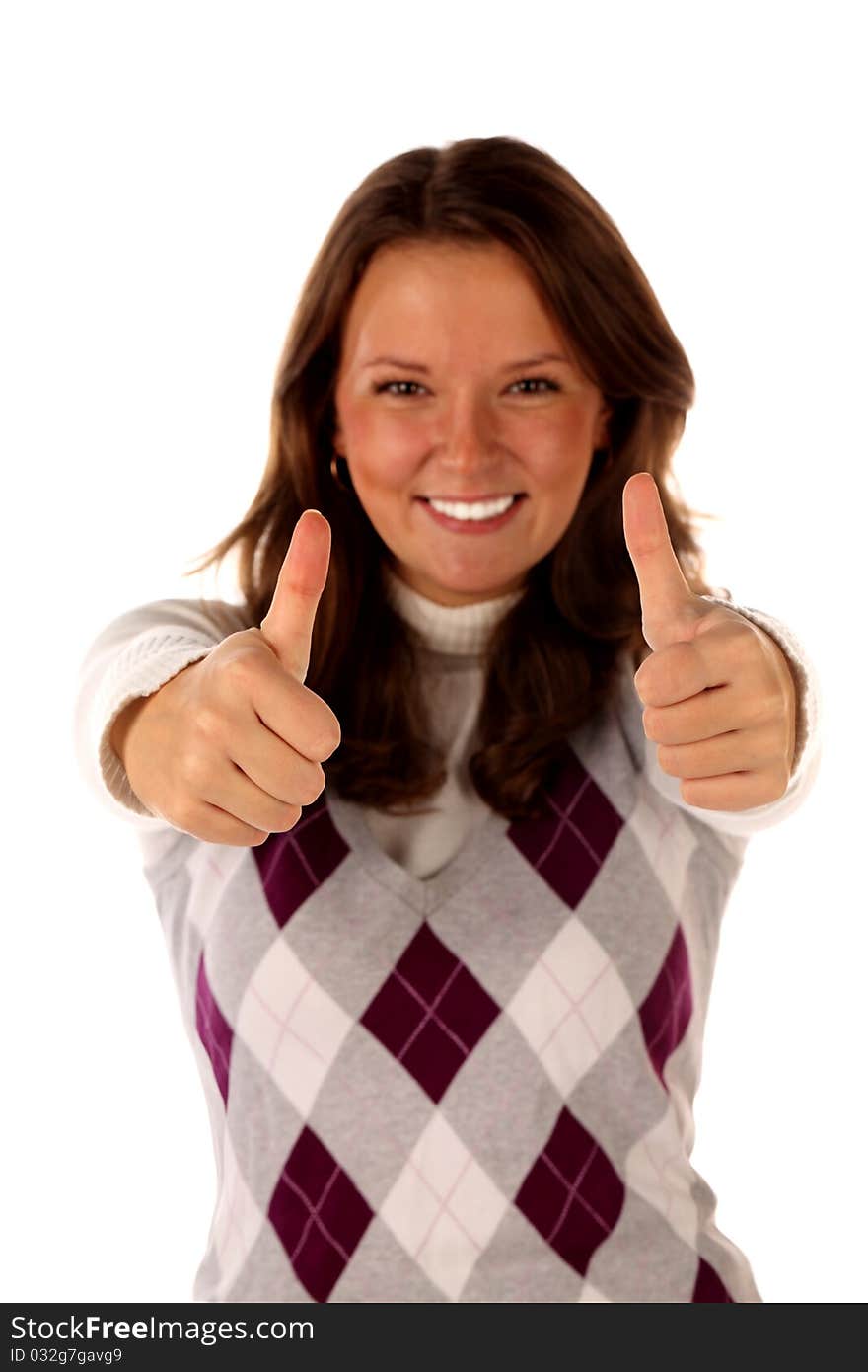 Portrait of smiling female