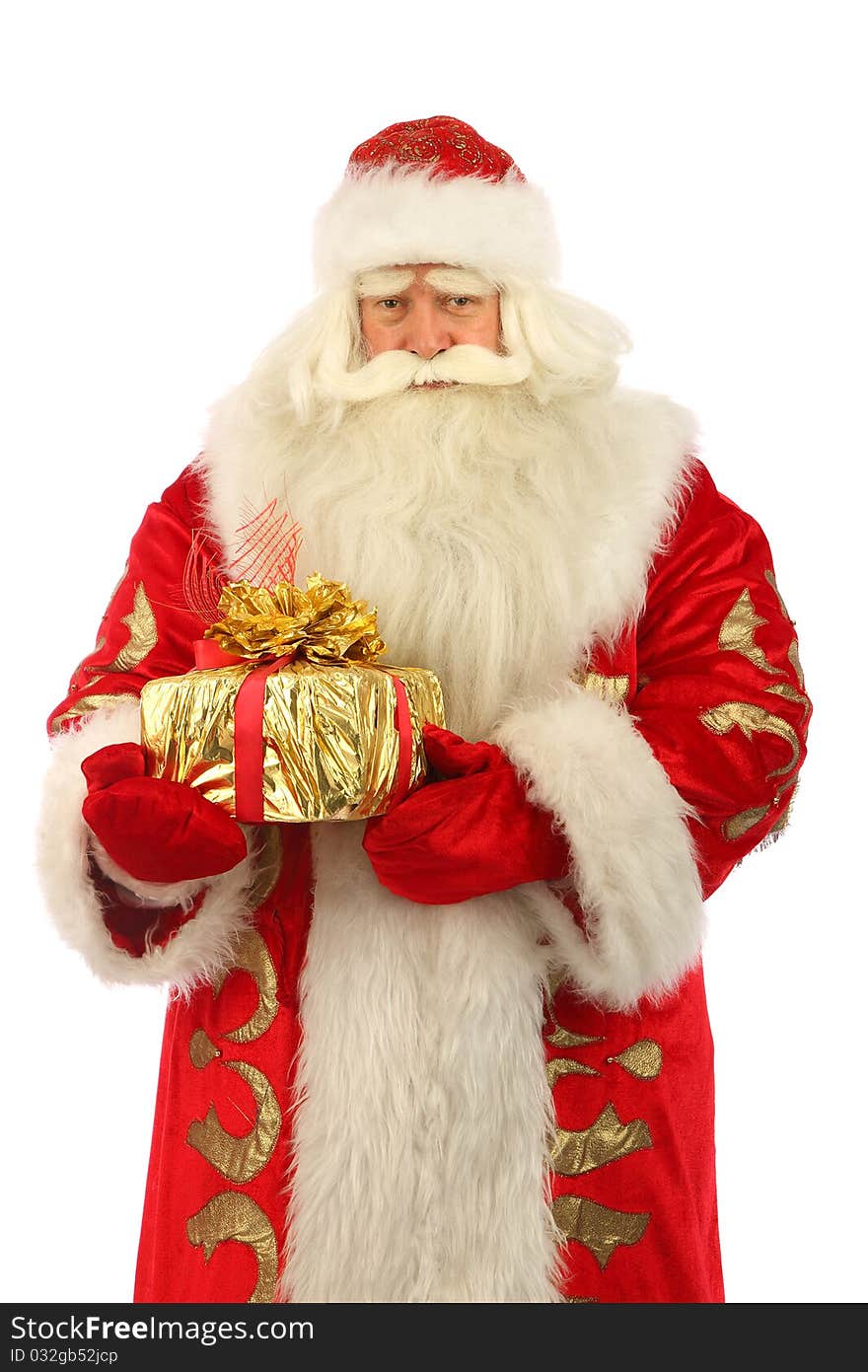 Christmas Santa. Isolated over white background