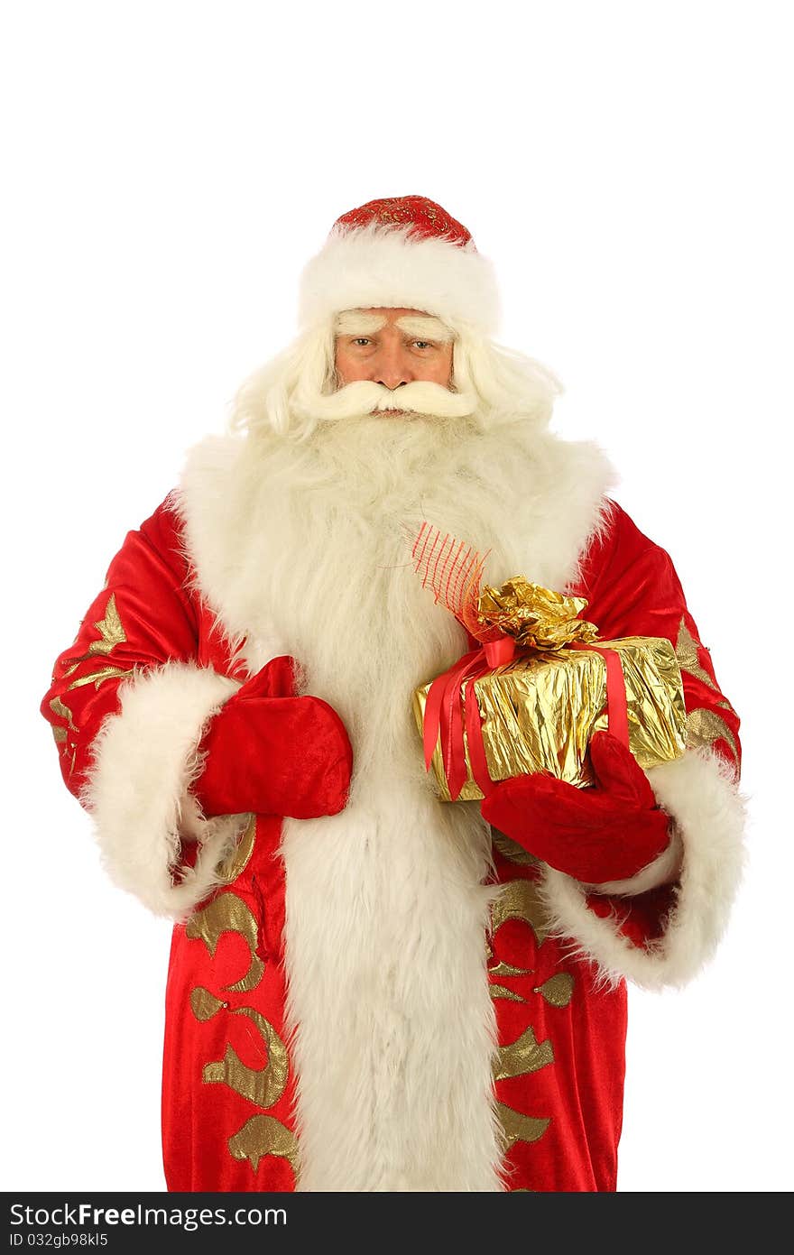 Christmas Santa. Isolated over white background