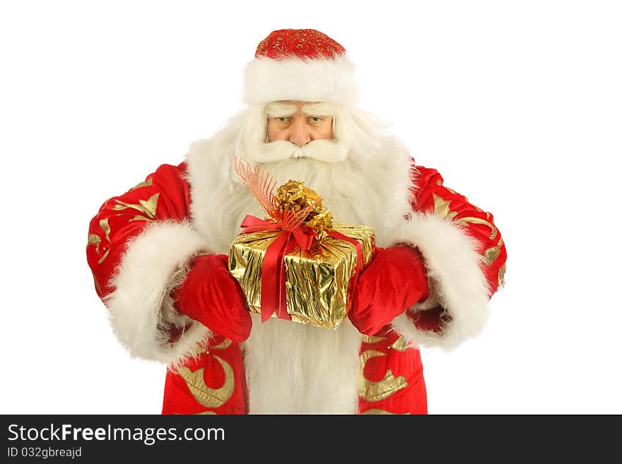 Christmas Santa. Isolated over white background