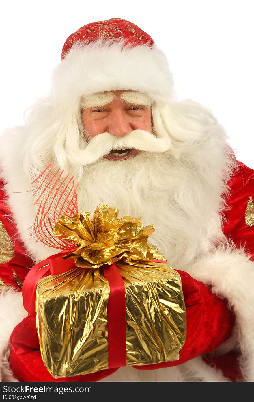 Christmas Santa. Isolated over white background