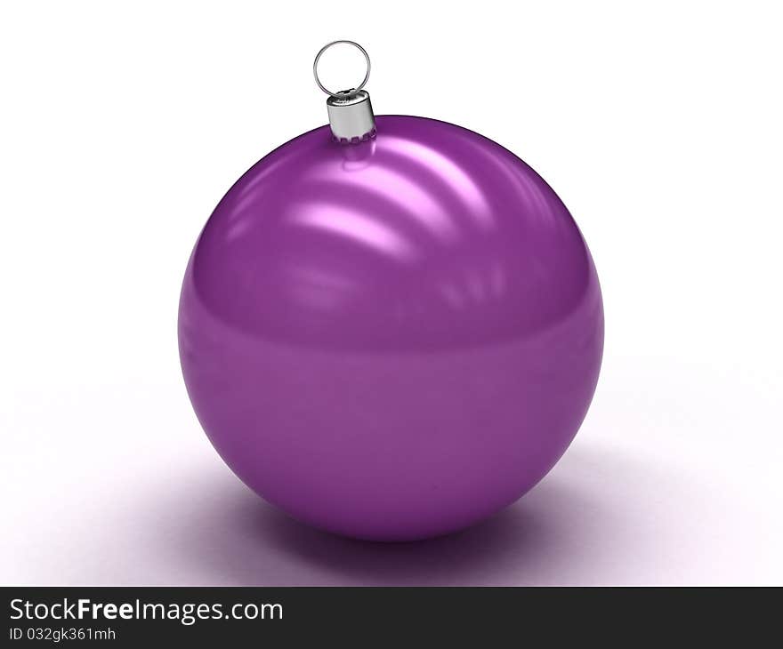 Purple Christmas ball