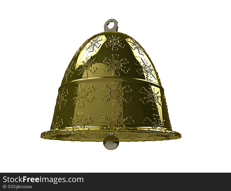 Golden Christmas Bell â„–1