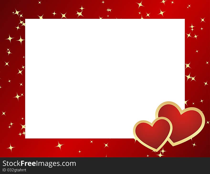 Valentines frame background.