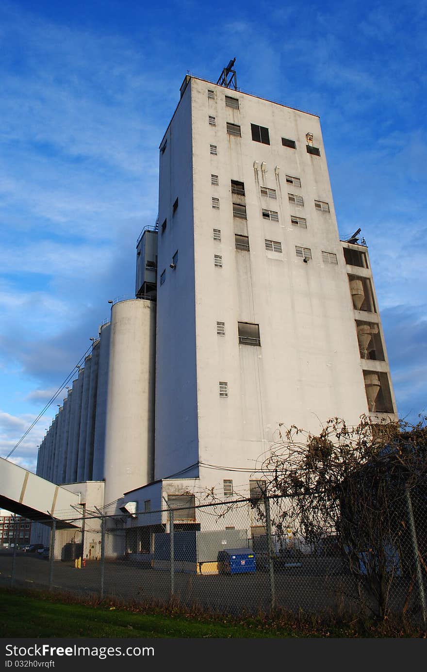 Grain elevator in Seattle WA