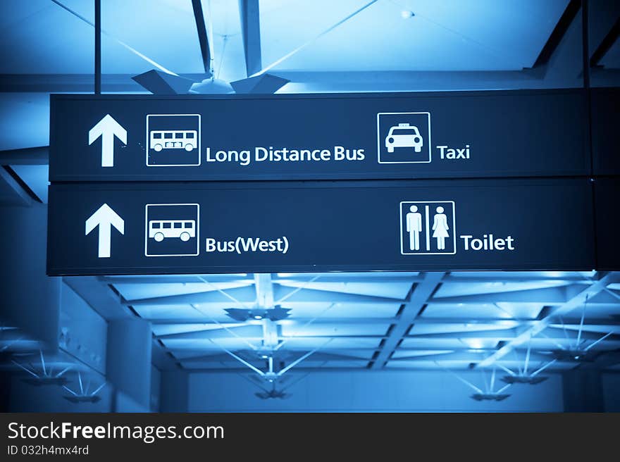 Airport signs