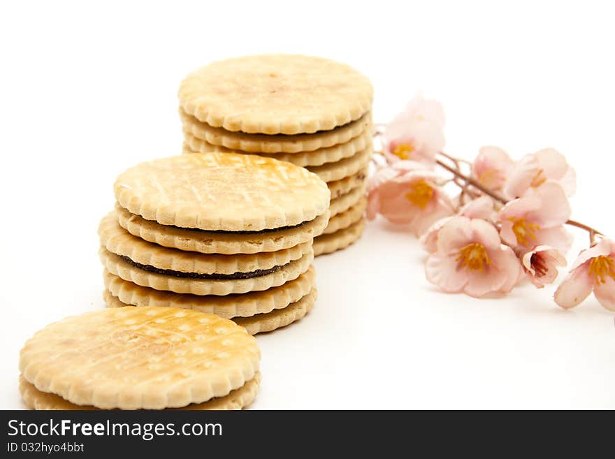 Cookies with flowers