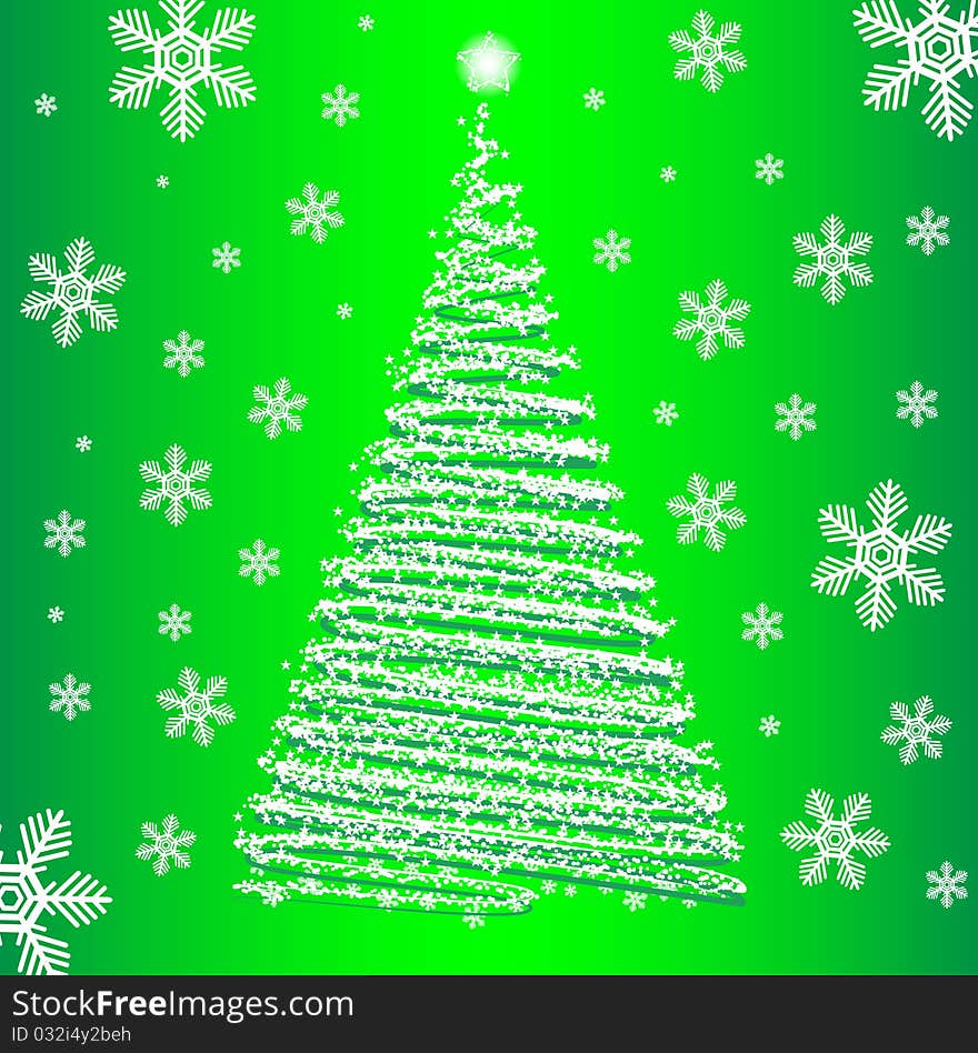 Vector Christmas Fur-tree.