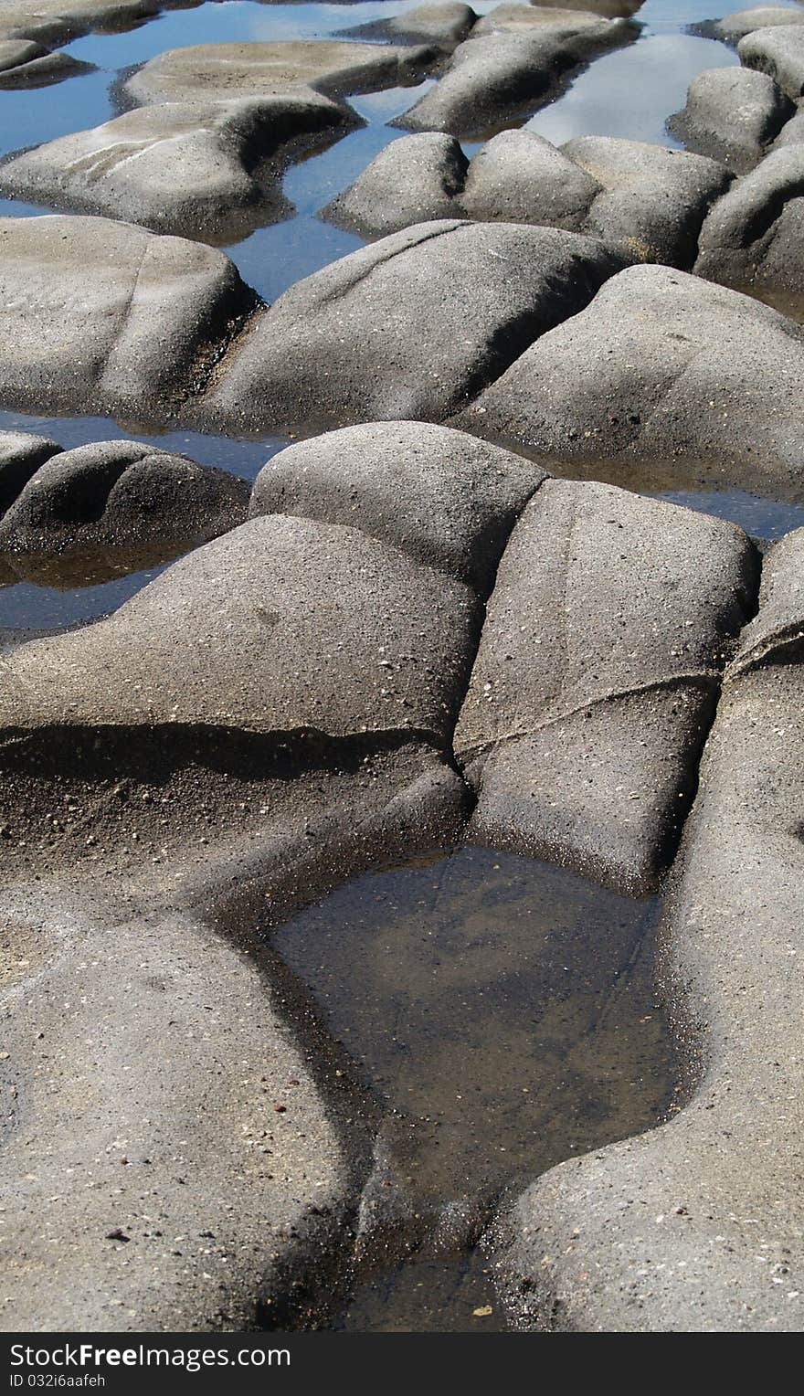 Stones and water