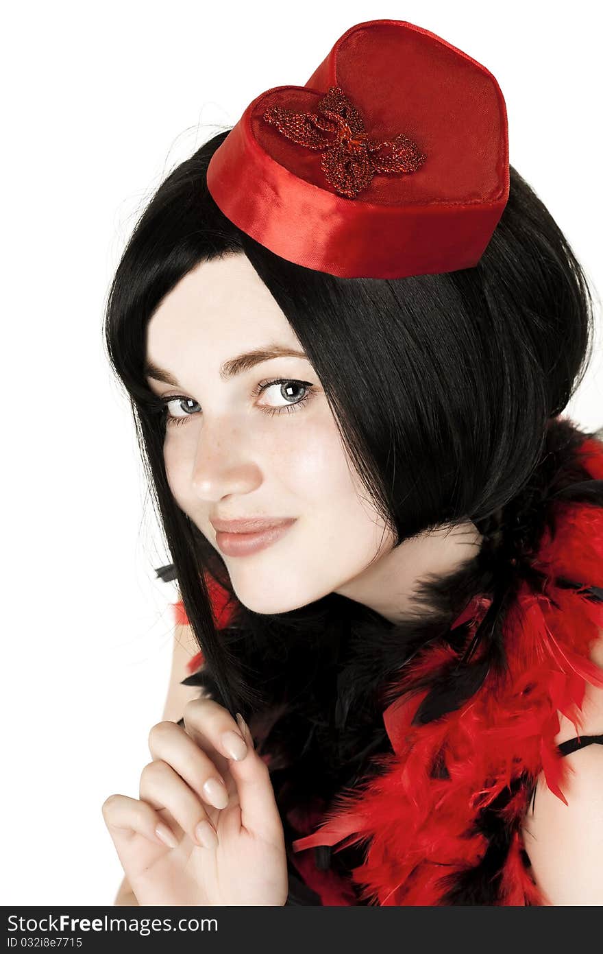 Image of beautiful girl in fancy dress