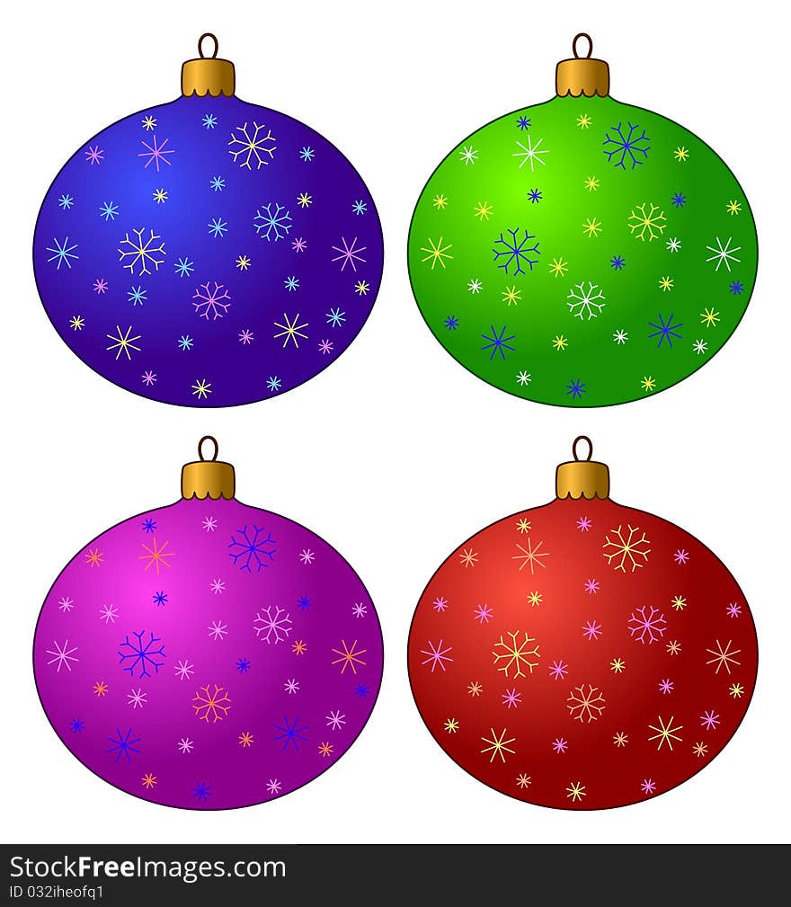 Christmas-tree Decorations, Set