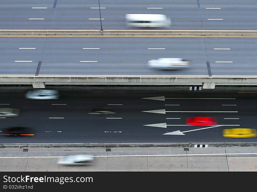 Speed Car On Highway