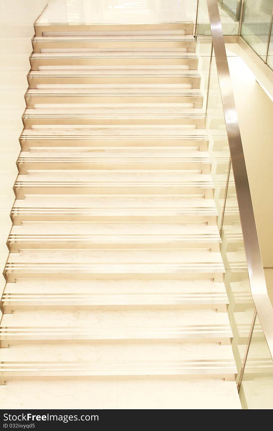 Staircase in modern office building