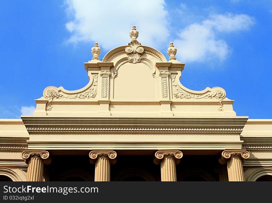 Classic Building And Blue Sky